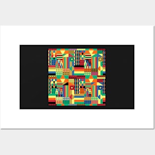 Kente-esque Posters and Art
